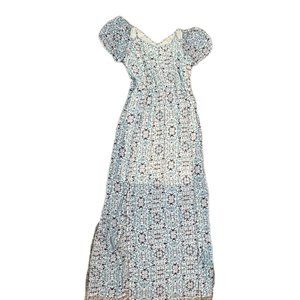 Charming Charlie Cold Shoulder Floral Maxi Dress - M